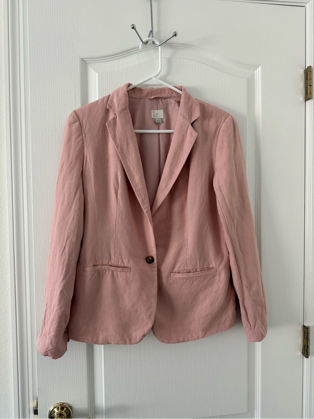 a new day Dusty Pink Single-Button Blazer